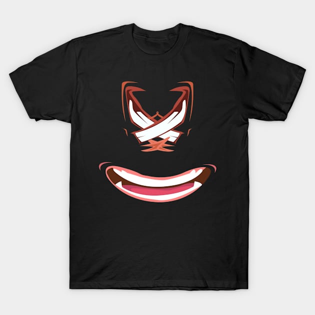 XD Face Monster Lips And Smile Eyes Made From Mouths x D T-Shirt by Trendo